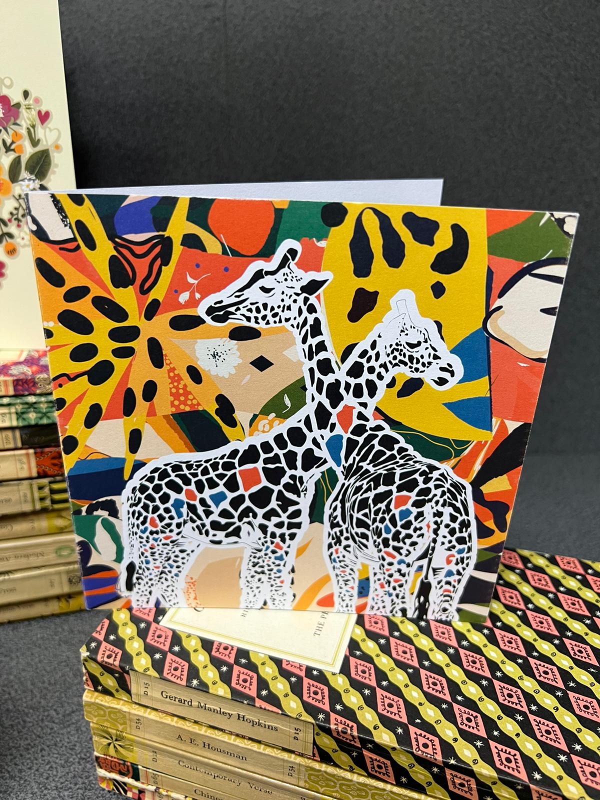 African Giraffes Card