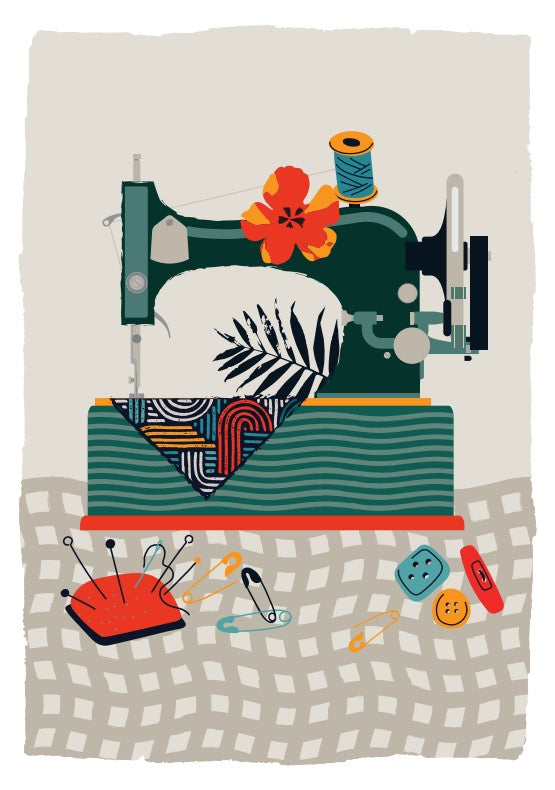 Sewing Machine Gift Giving Card