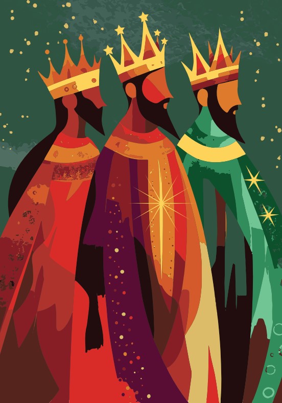 Three Kings Christmas Card